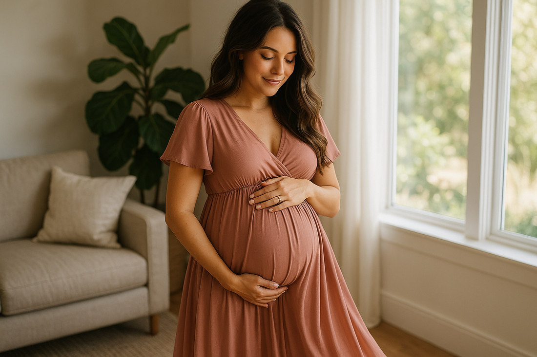 Femme enceinte suivant les bonnes pratiques pour une grossesse sereine et en bonne santé