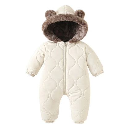 Veste coton bébé combinaison hiver épaisse pour extérieur