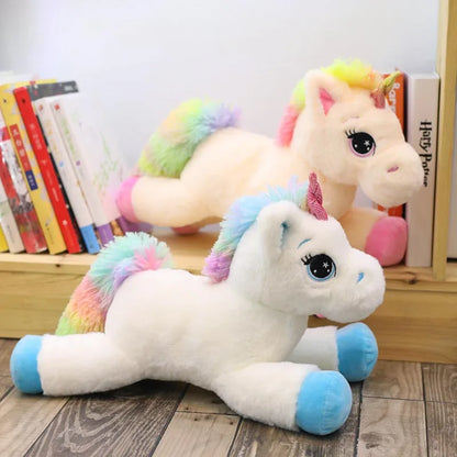 Peluche licorne arc-en-ciel doudou kawaii enfant 40cm