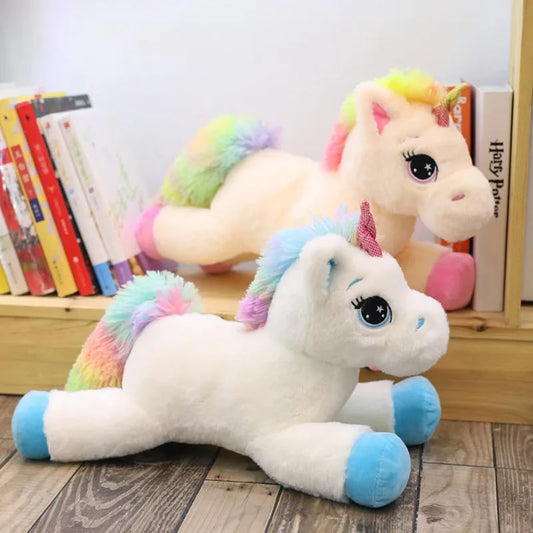 Peluche licorne arc-en-ciel doudou kawaii enfant 40cm