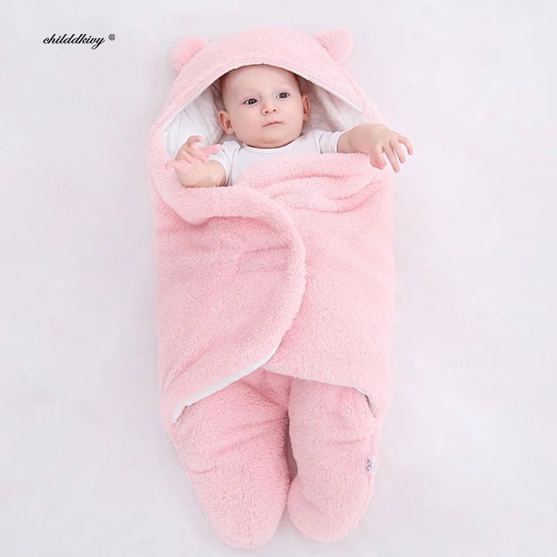 Cocon bébé emmaillotage épais pour nouveau-né 0-9 mois