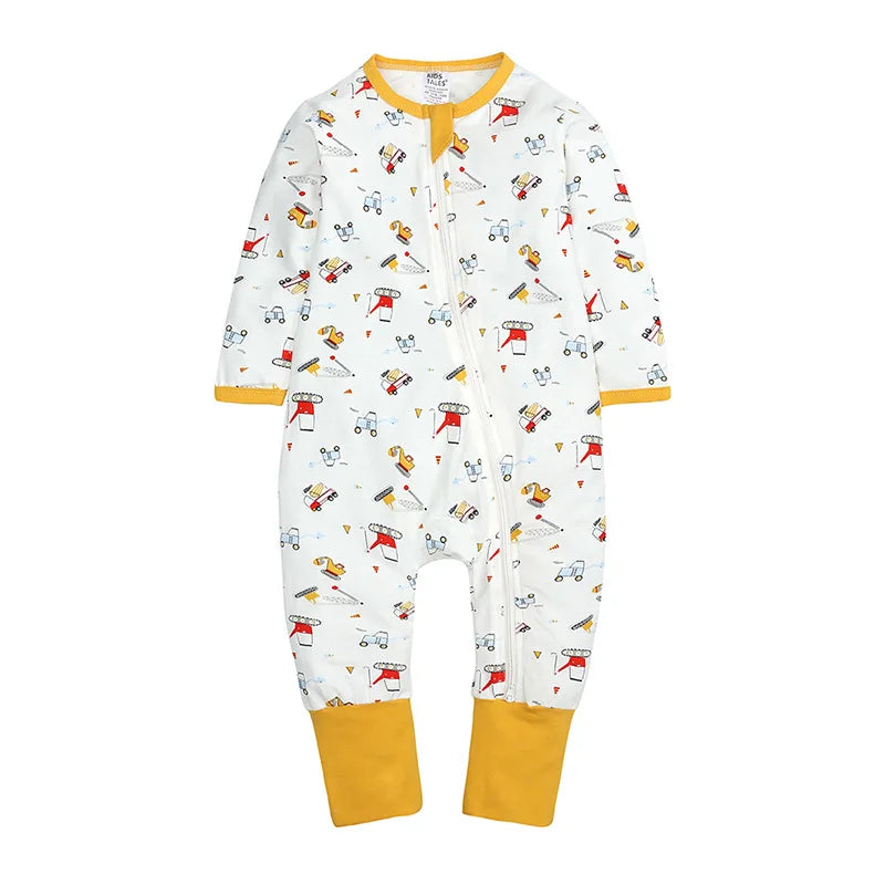 Pyjama nouveau-né garçon combinaison confortable coton