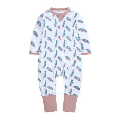 Pyjama nouveau-né barboteuse confortable pour bébé fille