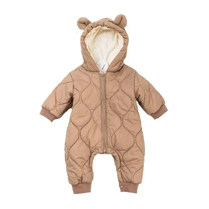 Vêtements hiver bébé combinaison à capuche coton épais
