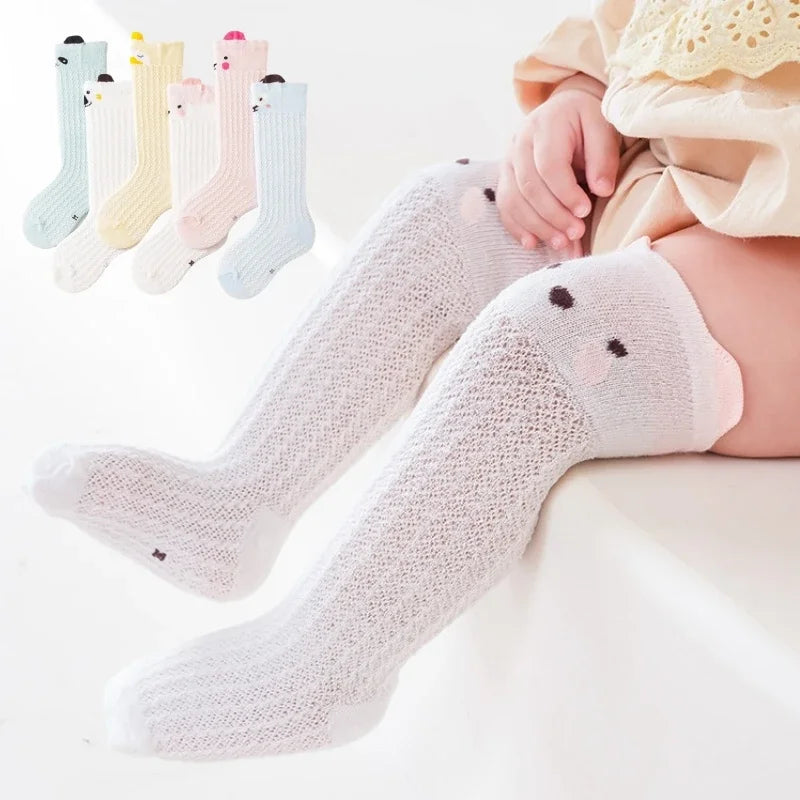 Chaussettes montantes printemps été maille aérée enfant