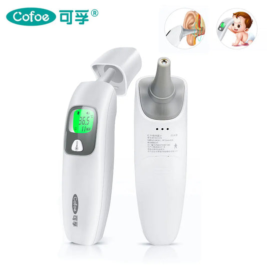 Thermomètre frontal et auriculaire Cofoe 2 en 1 pour bébé et adulte