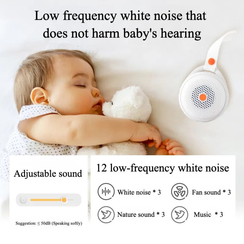 Veilleuse bébé avec 12 sons apaisants et minuterie