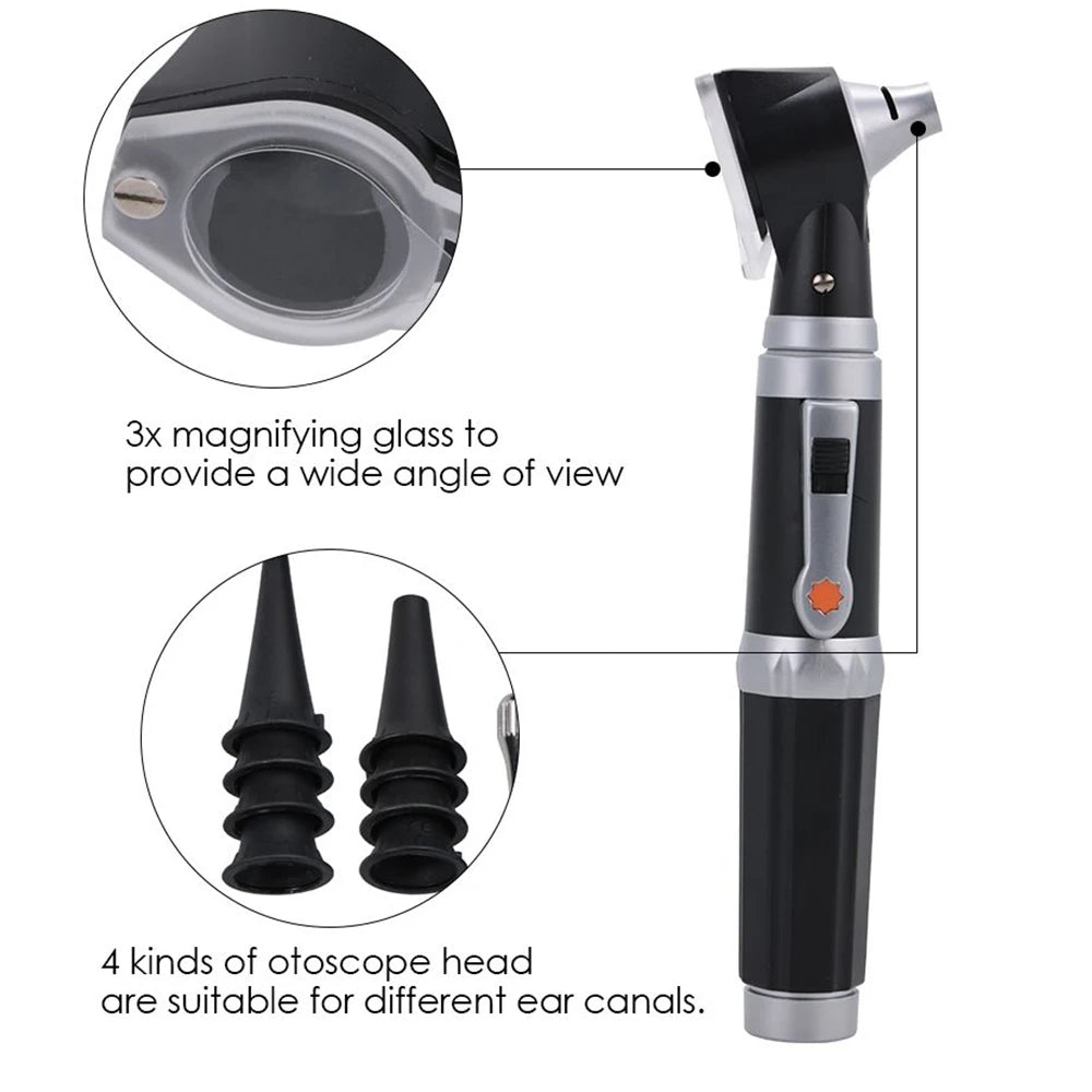 Détecteur infection auriculaire otoscope avec lumière LED