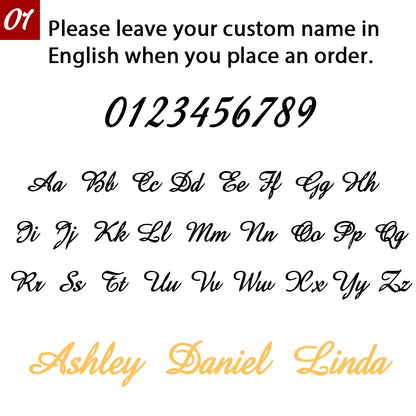 Pendentif nom délicat bracelet acier inoxydable Lemegeton