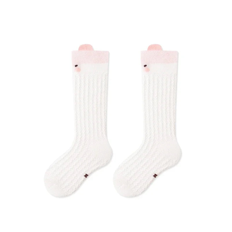 Chaussettes montantes enfant coton avec motifs cartoon