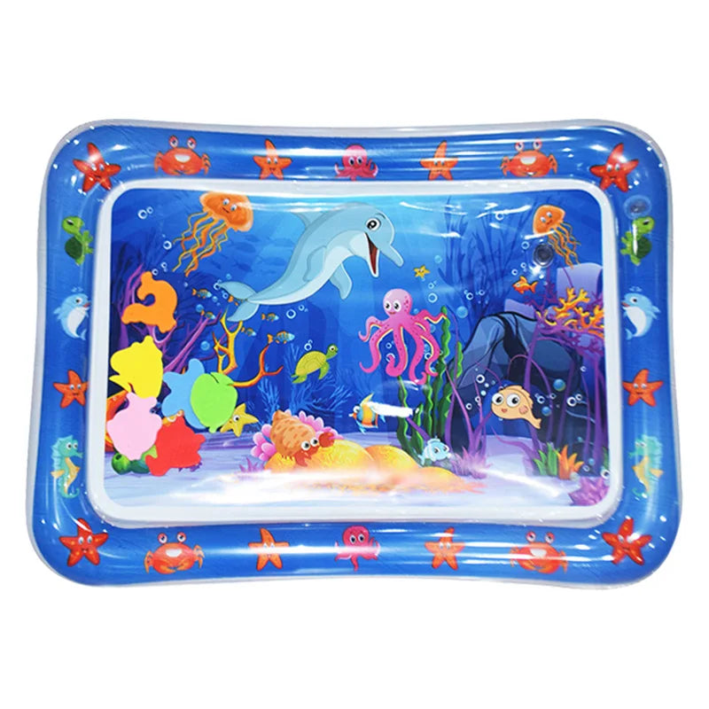 Tapis gonflable PVC dauphin cadeau bébé activité ludique